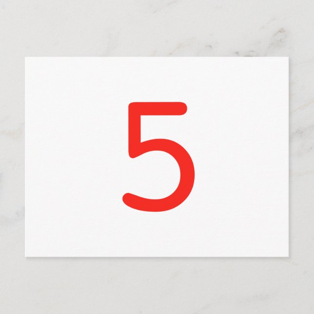 Postal Número 5 (Anverso)