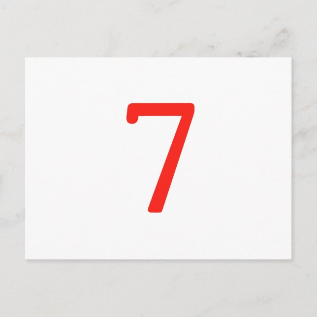 Postal Número 7 (Anverso)