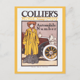 Postal Número de automóviles Colliers 1903