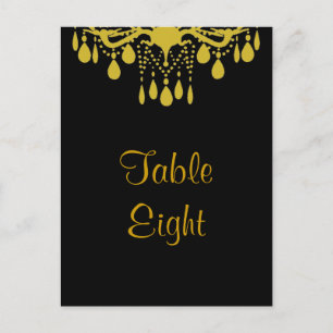 Postal Número de mesa del Gran Salón de Baile