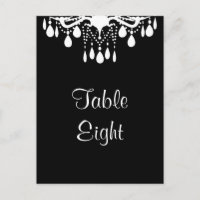 Número de mesa del Gran Salón de Baile (negro)