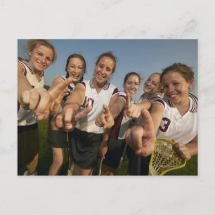 Postal Número de señalización del equipo de lacrosse adol