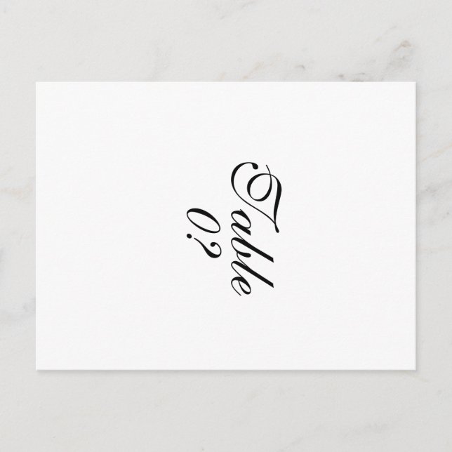 Postal "Número de tabla" "crear el tuyo propio" (Anverso)