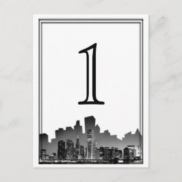 Postal Número de tabla de bodas de destino de Chicago