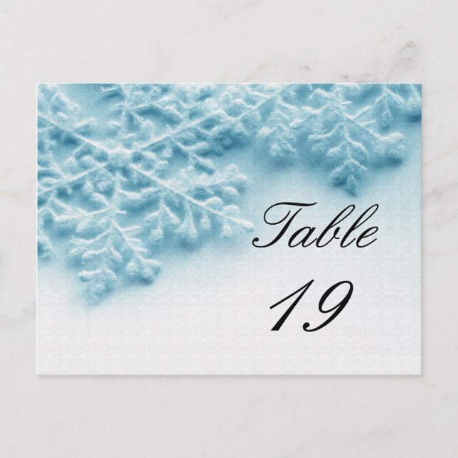 Postal Número de tabla de eventos de Fiesta de navidades (Anverso)