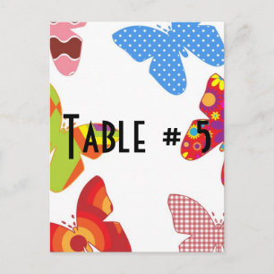 Postal Número de tabla de invitado