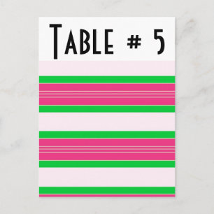 Postal Número de tabla de invitado