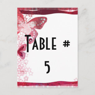 Postal Número de tabla de invitado