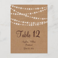 Número de tabla de las luces de torbellino en Burl