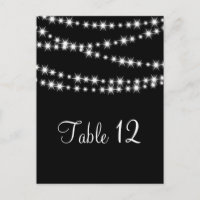 Número de tabla de luces de torneado (negro)