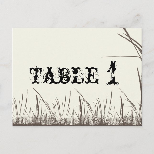 Postal Número de tabla de pastizales rurales rusos (Anverso)