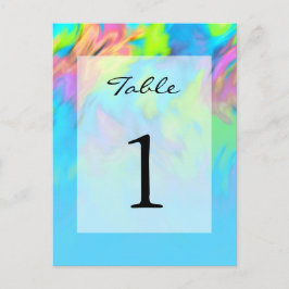 Postal Número de tabla de patrón de tintes de abstracto c