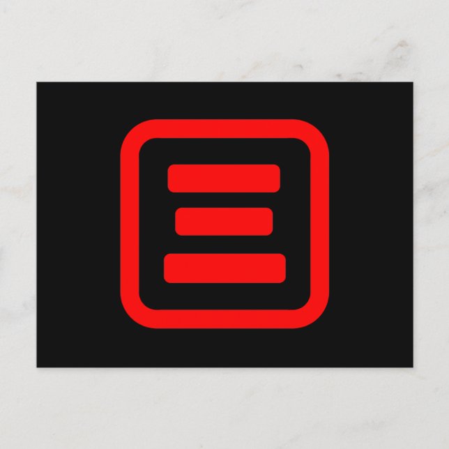 Postal Número tres japonés 三 【San|Kanji (Anverso)