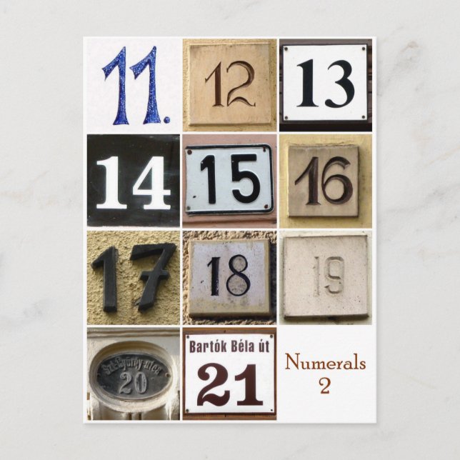 Postal Números 2 (Anverso)