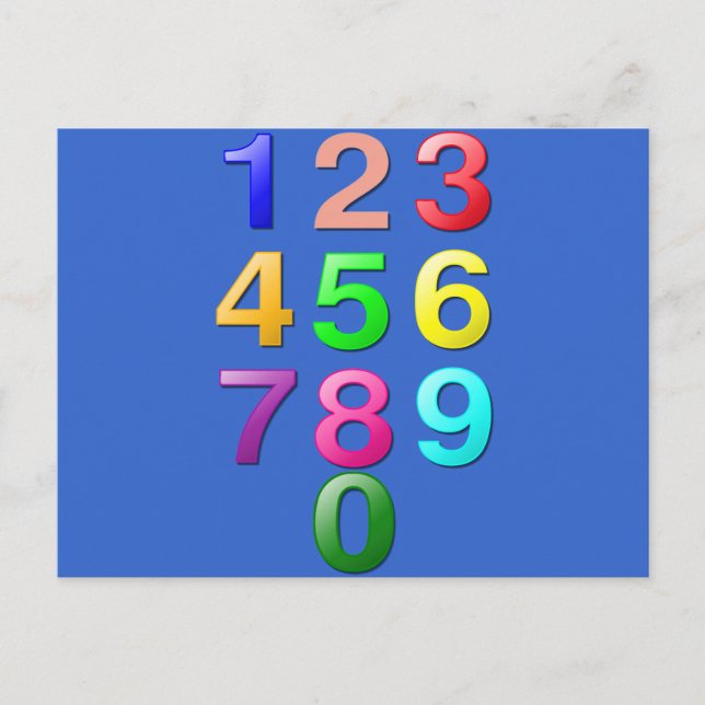 Postal Números completos o números de cuenta a 9 (Anverso)