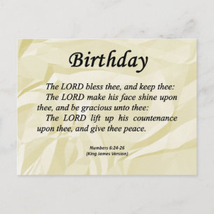 Postal Números de cumpleaños 6-24