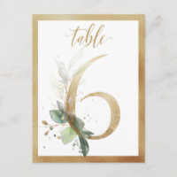 Números de la tabla de oro de la flotación verde, 