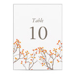 Postal Números de tabla de ramas bellas<br><div class="desc">Elegante diseño de ramas arbóreas por Shelby Allison perfecto para un boda de temática rústica o al aire libre. Haga clic en el vínculo siguiente a la colección Blissful Branches para ver tarjetas rsvp, sellos postales, etiquetas y otros elementos coincidentes. Hay más opciones de color disponibles en la tienda Origami...</div>