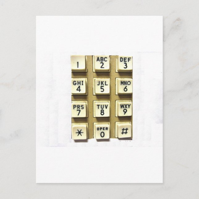 Postal Números de teléfono (Anverso)