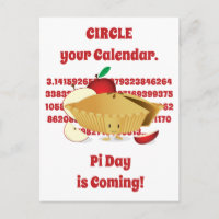 Números rojos de Apple Pie Personalizado Pi Day