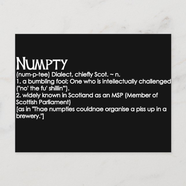Postal Numpty (Anverso)