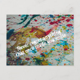 Postal Nunca arrepientas de nada