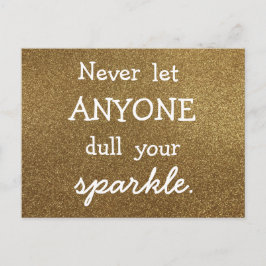 Postal Nunca Dejar Que Nadie Duerma Tu Esparkle - Purpuri