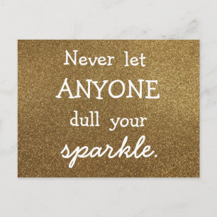 Postal Nunca Dejar Que Nadie Duerma Tu Esparkle - Purpuri