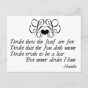 Postal Nunca Dudes de Ophelia