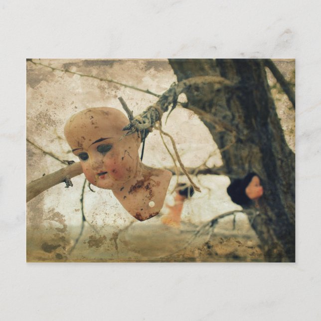 Postal ¡Nunca eres demasiado viejo para jugar con muñecas (Anverso)