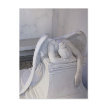 Nunca llorar solo Angel Postcard (vista frontal)