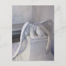 Postal Nunca llorar solo Angel Postcard (vista frontal)