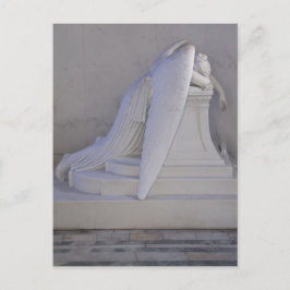 Postal Nunca llorar solo Angel Postcard (vista lateral)