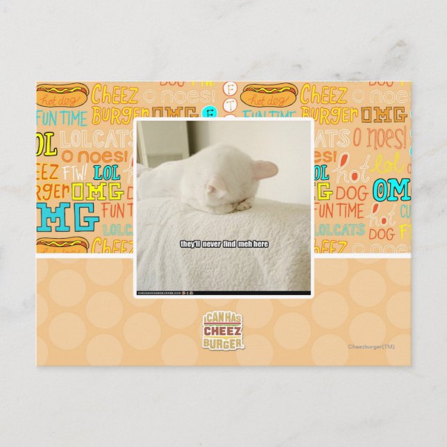 Postal nunca me encontrarán aquí (Anverso)