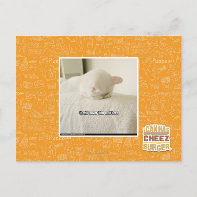 Postal nunca me encontrarán aquí (Anverso)