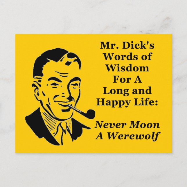 Postal Nunca Moon A Werewolf (Anverso)
