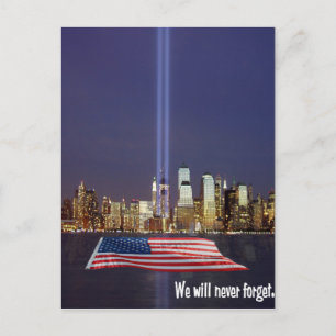 Postal Nunca Olvidaremos El Tributo Del 9-11