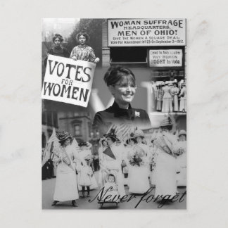 Postal Nunca olvides a las mujeres - Palin Postcard