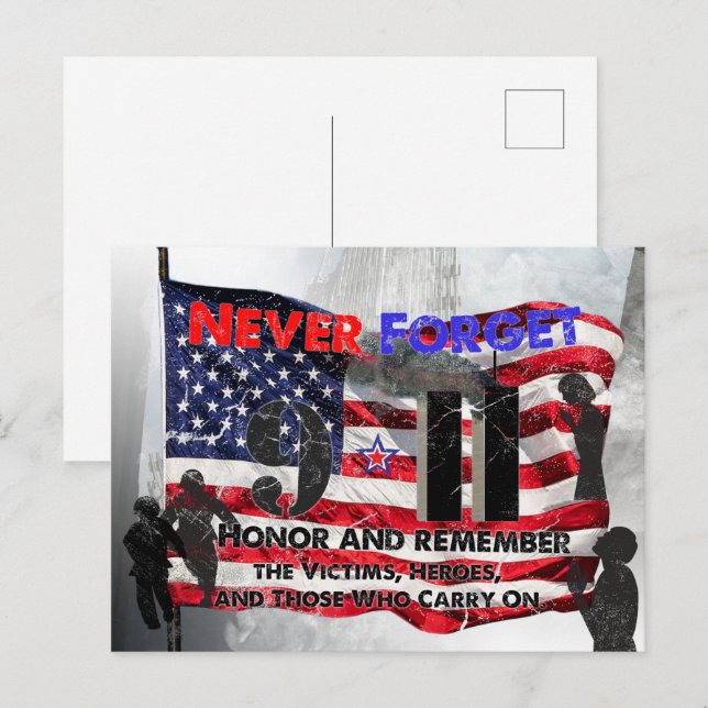 Postal Nunca Olvides el 11 de Septiembre (Anverso / Reverso)