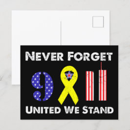 Postal Nunca Olvides el 9 11 Unidos Estamos