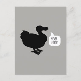 Postal Nunca Olvides La Postcarta Dodo