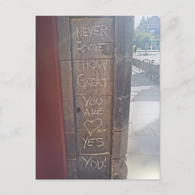 Postal "Nunca Olvides Lo Grande Que Eres... Sí, Tú" (Anverso)