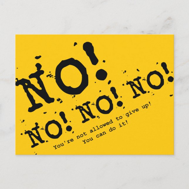 Postal Nunca rendirse (Anverso)