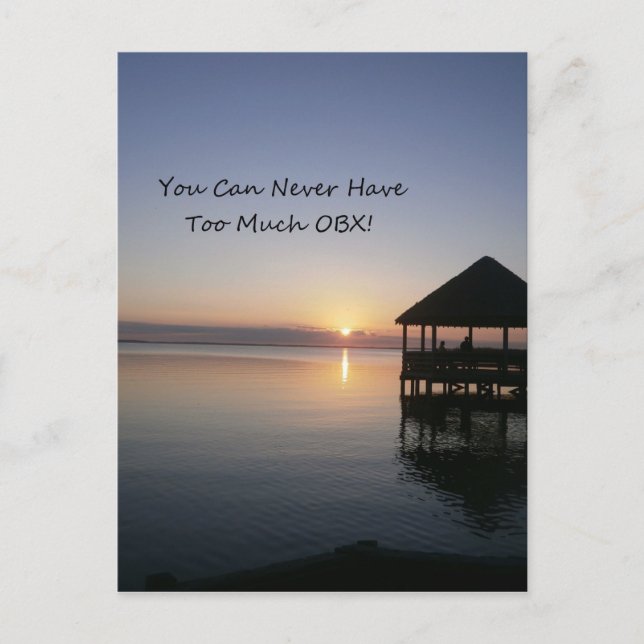 Postal Nunca se puede tener demasiados bancos exteriores (Anverso)