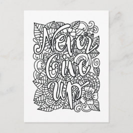 Postal Nunca se rindan - Coloca el suyo propio