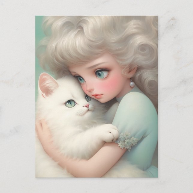 Postal Nunca sin ti, Cat Lover (Anverso)