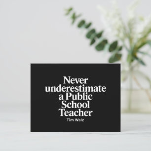 Postal Nunca Subestimes A Kamala, Profesora De Escuelas P