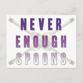 Postal Nunca suficientes cucharas