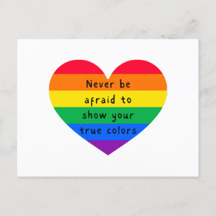 Postal Nunca tengas miedo