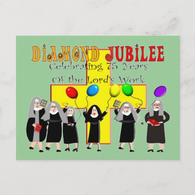 Postal Nuns Diamond Jubilee 75 años de servicio (Anverso)